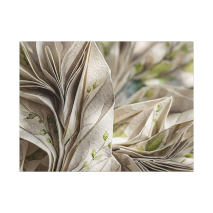 Fukinsei Paper Fold Canvas Art - Japandi Watercolor Art Print