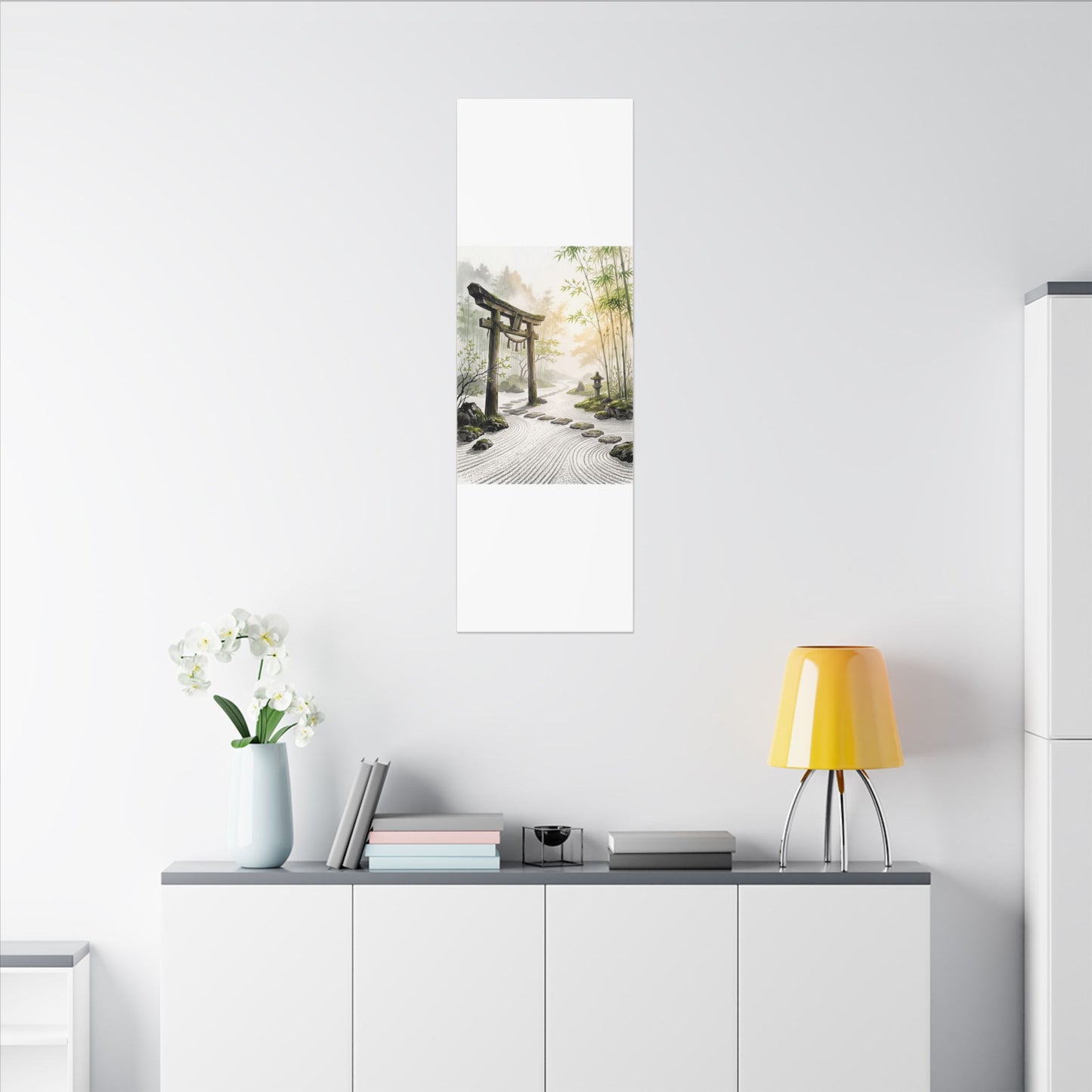 Peaceful Torii Gate Canvas Art - Karesansui Zen