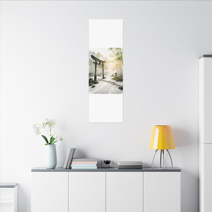 Peaceful Torii Gate Canvas Art - Karesansui Zen