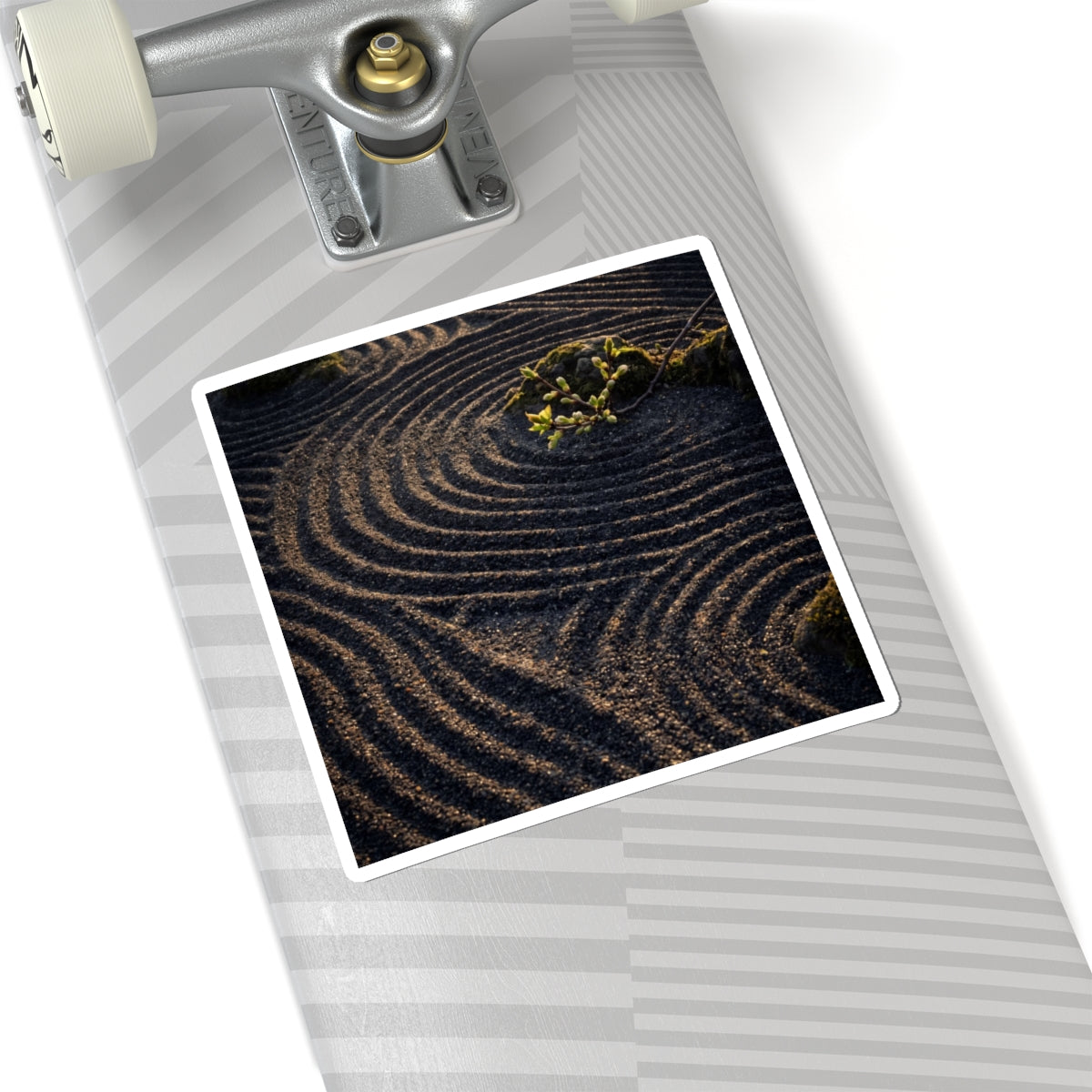 Rock Garden Spring Sticker | Dark Japandi Moody Design