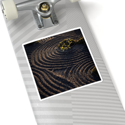 Rock Garden Spring Sticker | Dark Japandi Moody Design