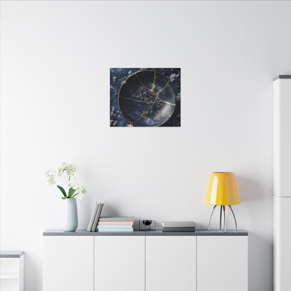 Cherry Blossom Winter Canvas Art | Kintsugi Philosophical Design