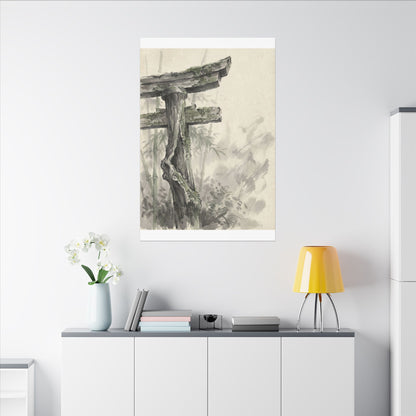 Torii Gate Summer Canvas Art | Zen Tranquil Design