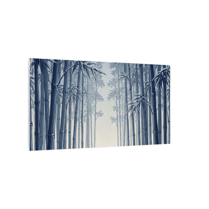 Bamboo Grove Canvas Art | Winter Zen Ukiyo E Inspired Art