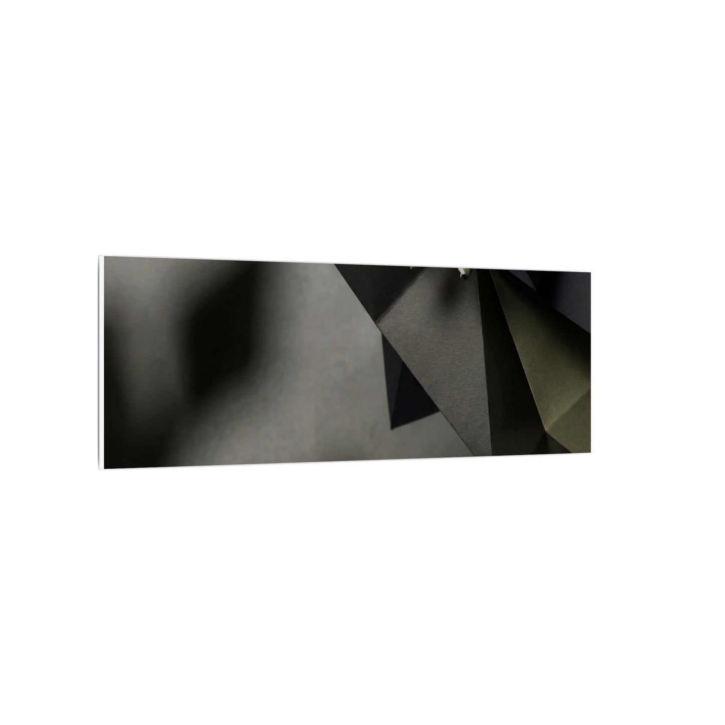 Paper Fold Moody Minimal Canvas Art | Luxurious Dark Japandi Art