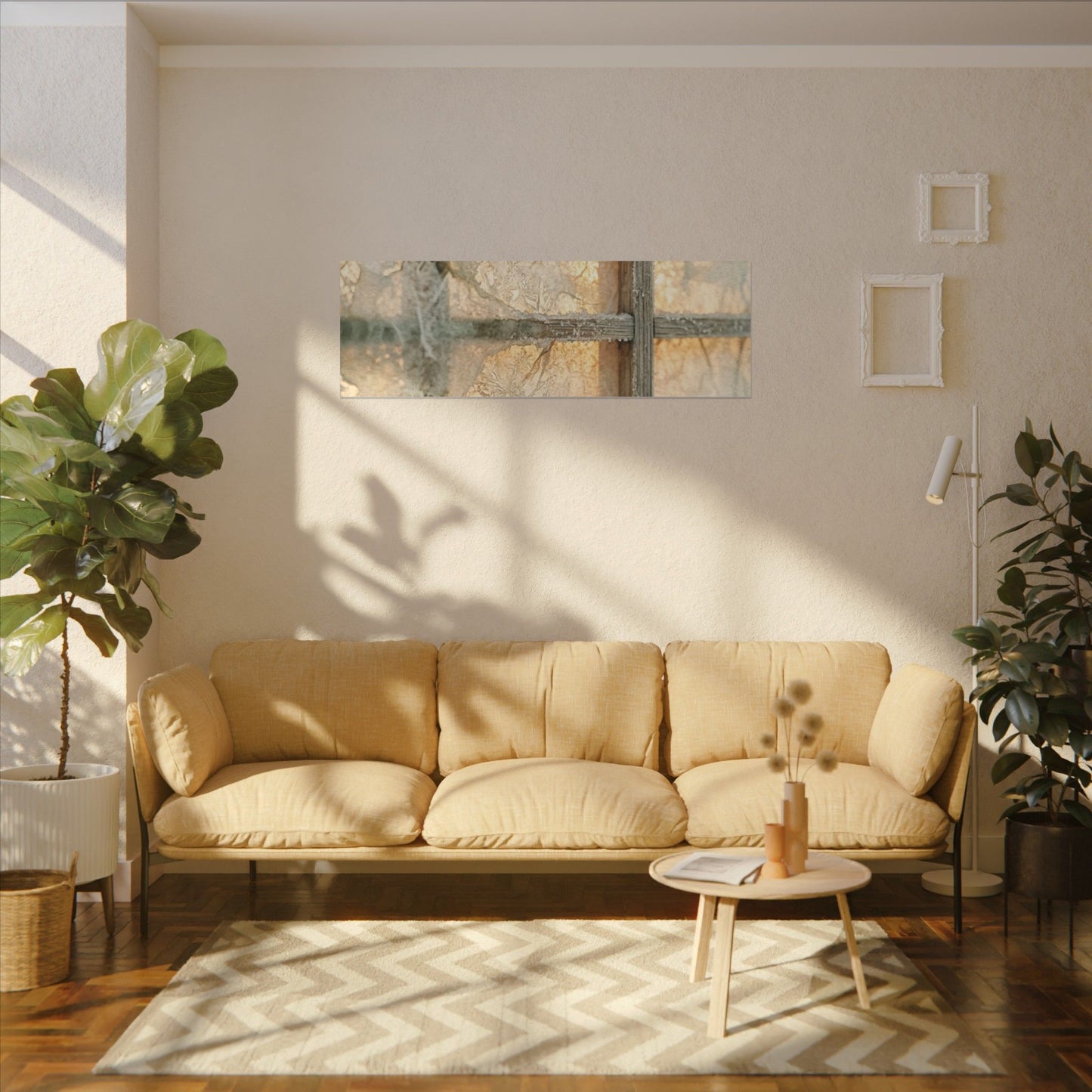 Ceramic Bowl Spring Canvas Art | Japandi Earthy Design