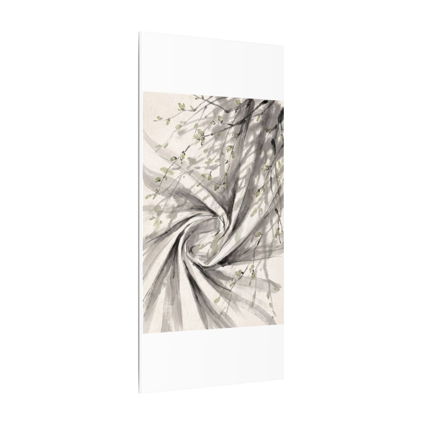 Silk Drape Spring Canvas Art | Zen Contemplative Design