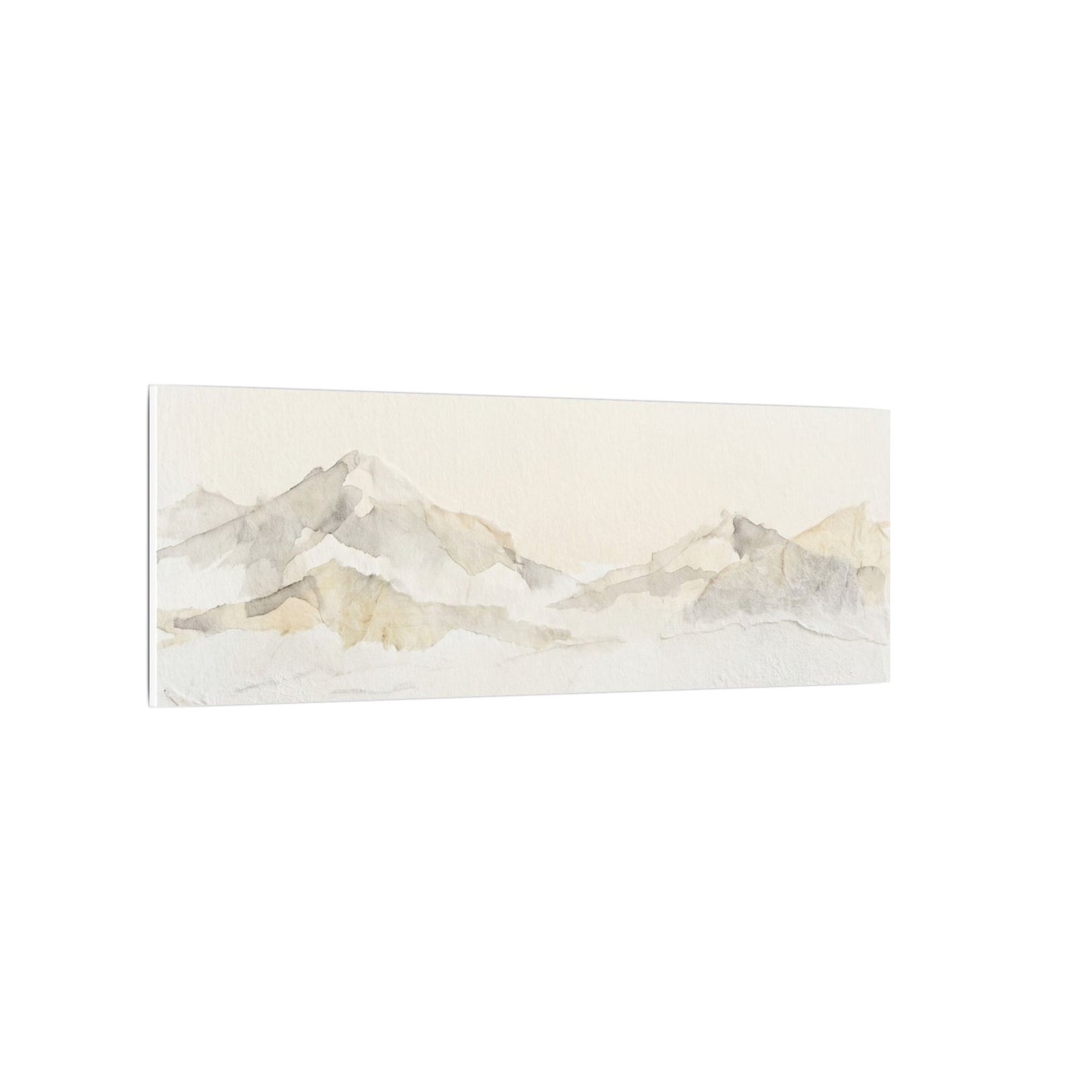 Mountain Mist Winter Canvas Art | Japandi Warm Design