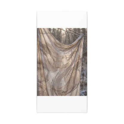 Ma Silk Drape Canvas Art - Japandi Japanese Pattern