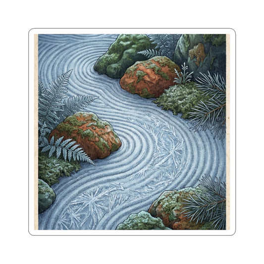 Rock Garden Vintage Botanical Sticker | Cozy Cottagecore Art Art Print
