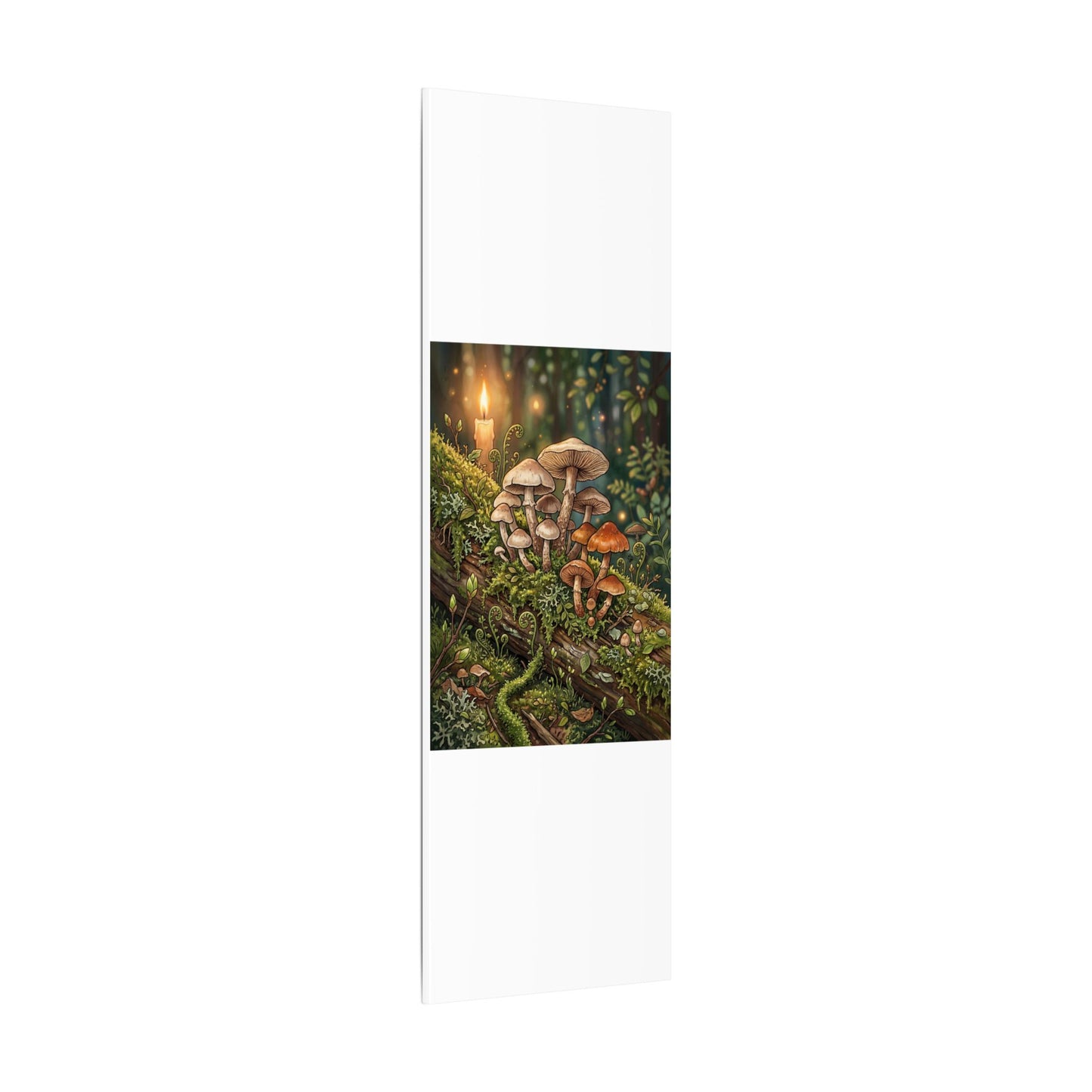 Spring Wild Mushrooms Herbarium Canvas Art | Rustic Decor