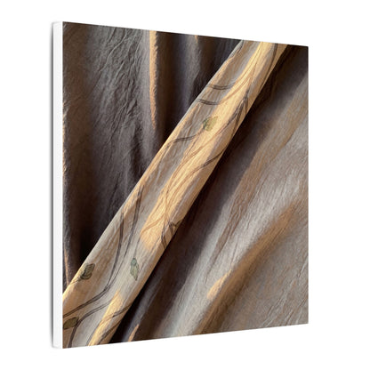 Warm Silk Drape Canvas Art - Japanese Pattern Japandi