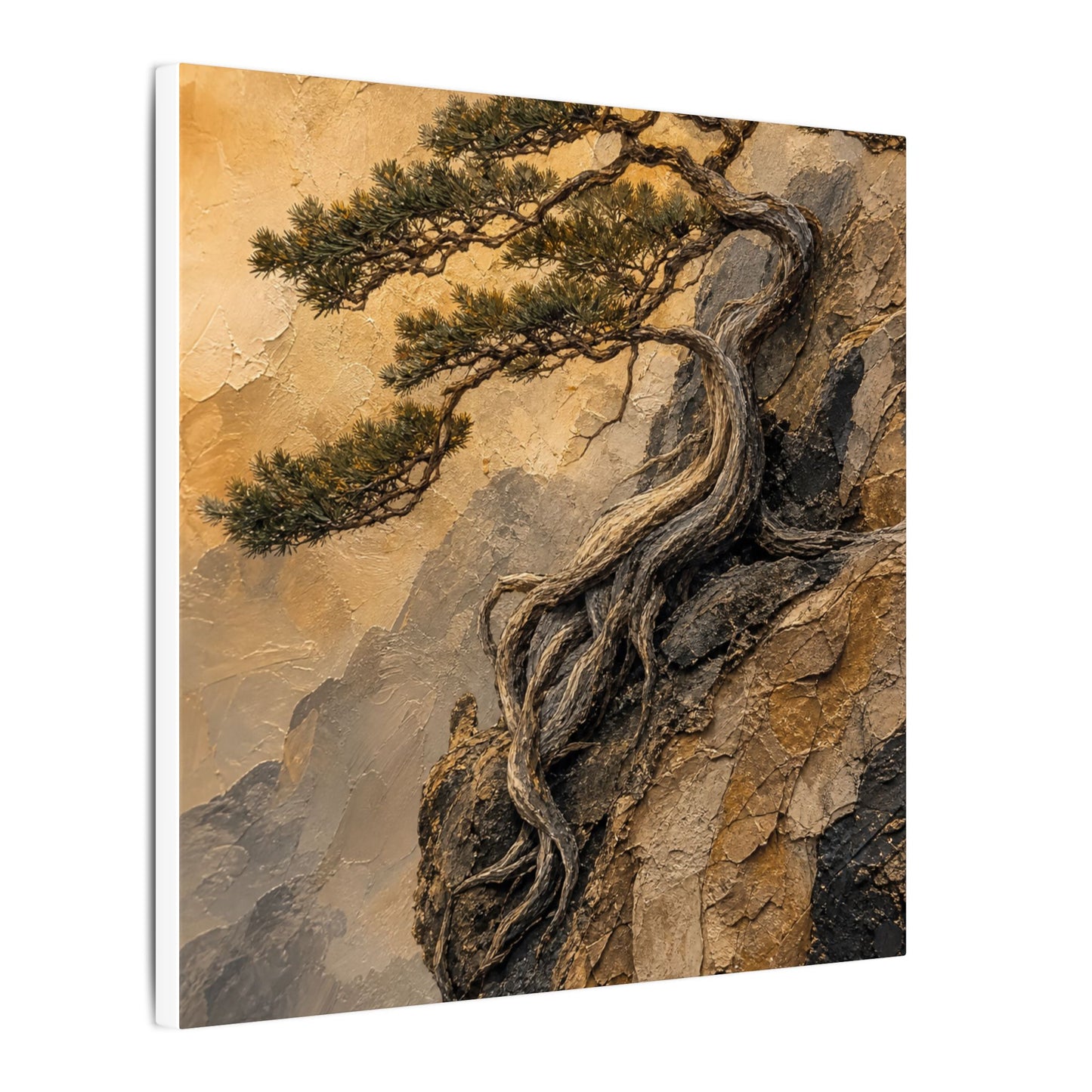 Summer Pine Tree Texture Canvas Art | Cozy Decor