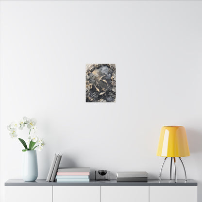 Koi Pond Canvas Art | Winter Japandi Japanese Pattern Art