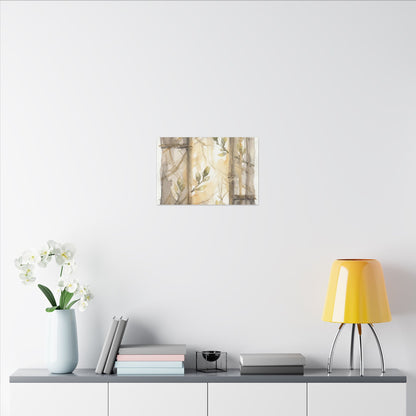 Shoji Screen Spring Canvas Art | Japandi Cozy Design