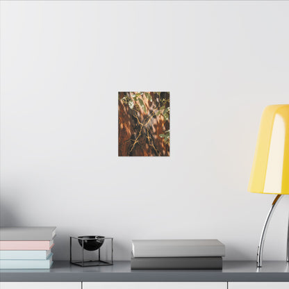 Kanso Rust Patina Canvas Art - Kintsugi Gold Vein