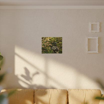 Spring Stone Lantern Gold Repair Canvas Art | Beautiful Decor