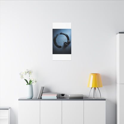 Winter Tea Ceremony Enso Canvas Art | Peaceful Decor