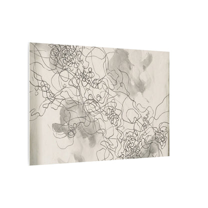 Shadow Play Spring Canvas Art | Dark Japandi Sophisticated Design