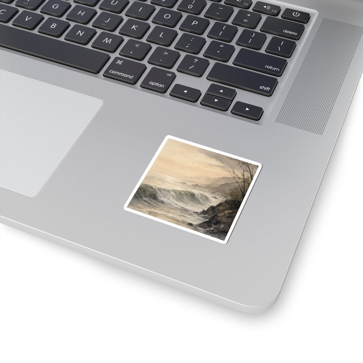 Ma Ocean Wave Sticker - Japandi Watercolor