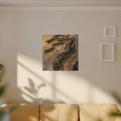 Summer Pine Tree Texture Canvas Art | Cozy Decor