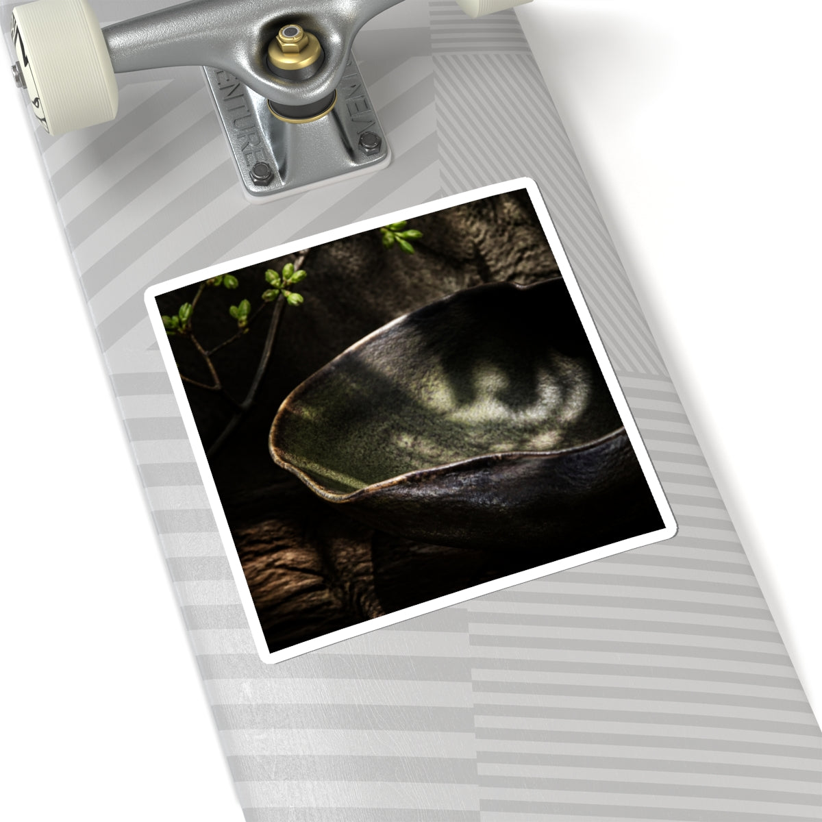 Fukinsei Ceramic Bowl Sticker - Dark Japandi Dark Texture