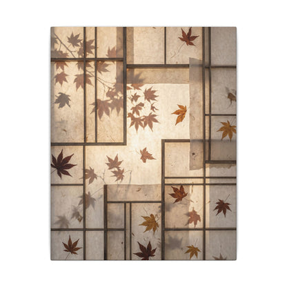 Shoji Screen Japanese Pattern Canvas Art | Neutral Japandi Art