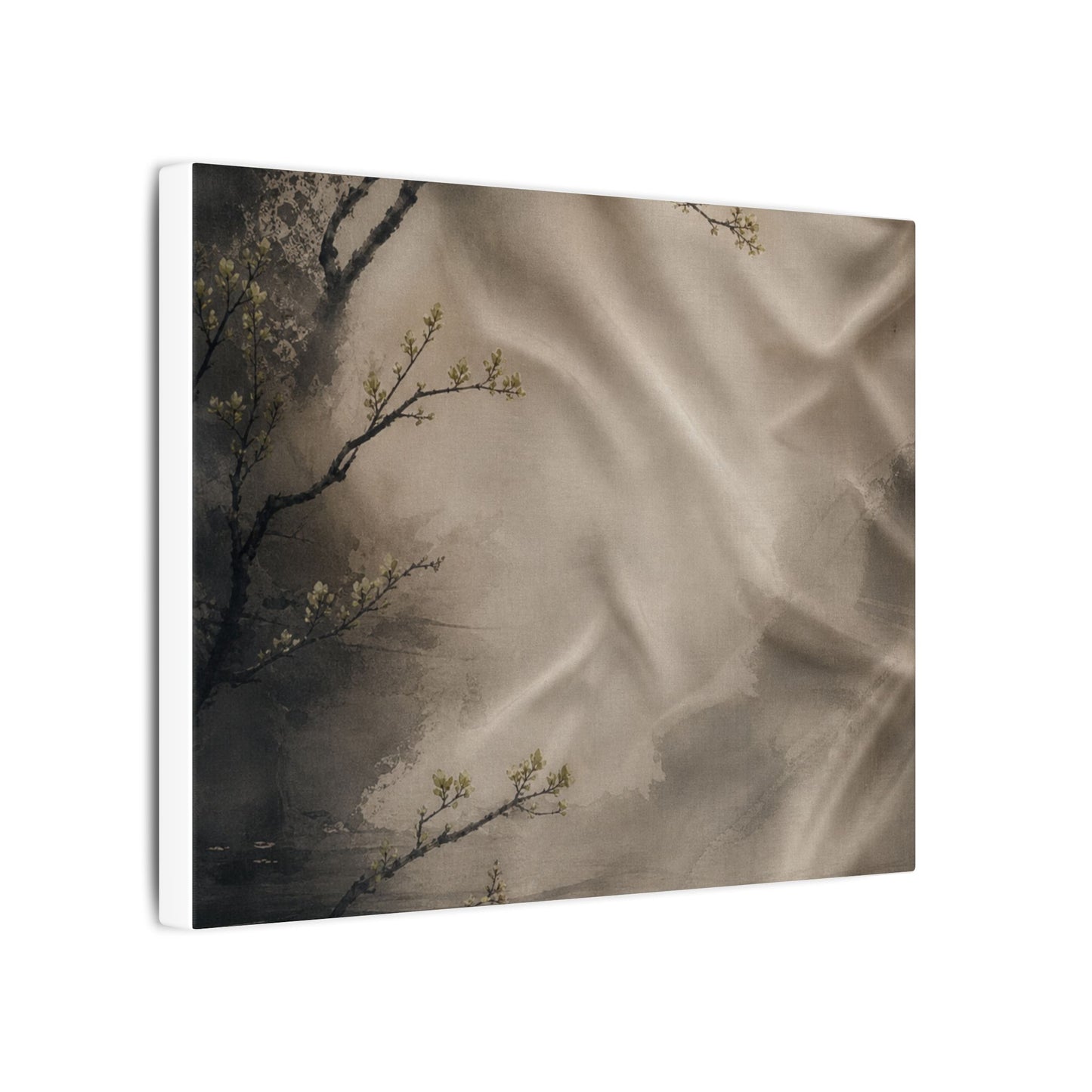 Silk Drape Canvas Art | Spring Japandi Japanese Pattern Art