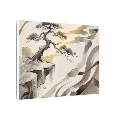 Golden Hour Pine Tree Canvas Art - Japandi Seijaku