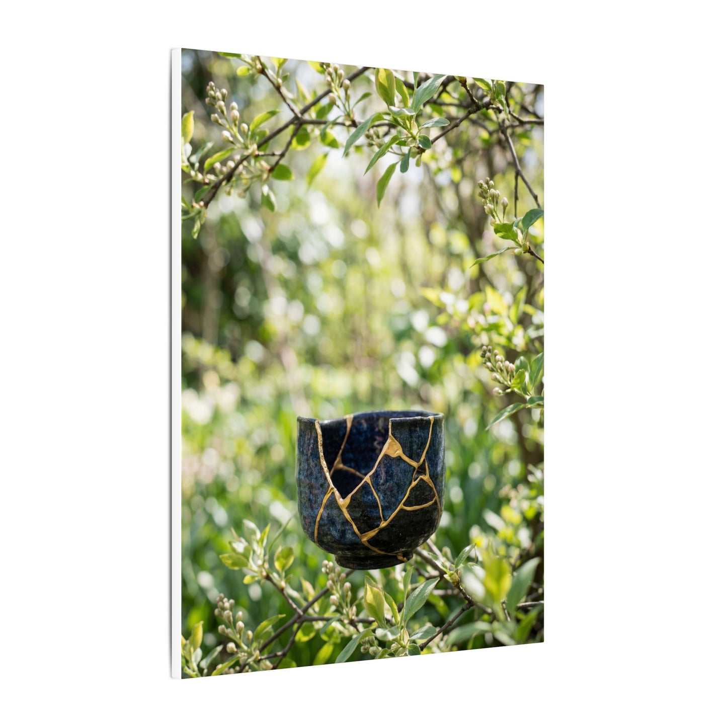 Kintsugi Broken Pottery in Dappled | Broken Beauty Canvas Art