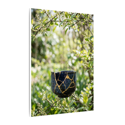Kintsugi Broken Pottery in Dappled | Broken Beauty Canvas Art