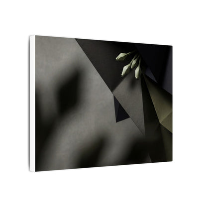 Paper Fold Moody Minimal Canvas Art | Luxurious Dark Japandi Art