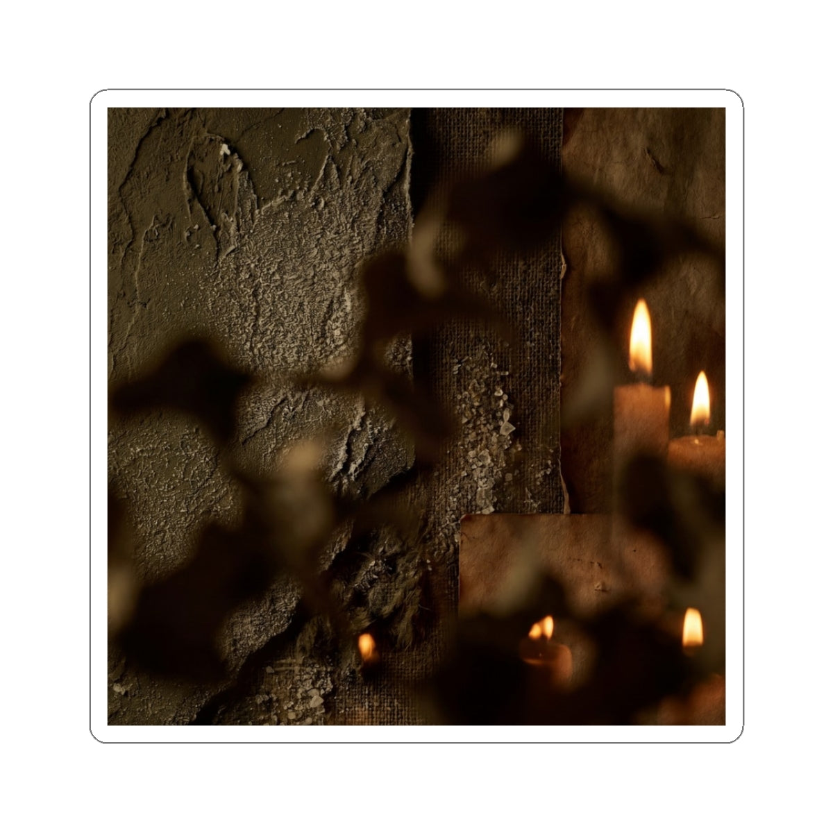 Datsuzoku Shadow Play Sticker - Dark Japandi Dark Texture