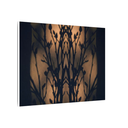 Dark Japandi Shadow Play in Golden Hour | Shadow Zen Canvas Art