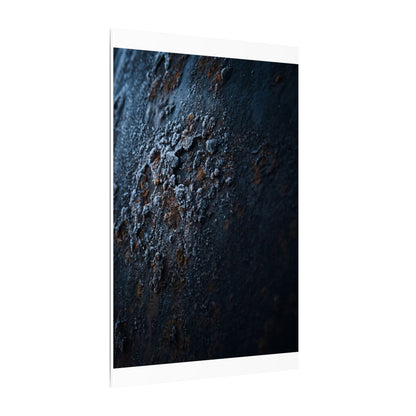Rust Patina Canvas Art | Winter Dark Japandi Shadow Zen Art
