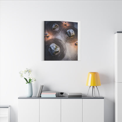 Candlelight Rock Garden Canvas Art - Japandi Ma