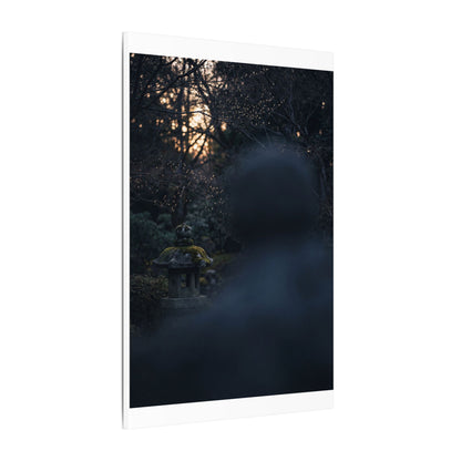 Spring Stone Lantern Moody Minimal Canvas Art | Bold Decor