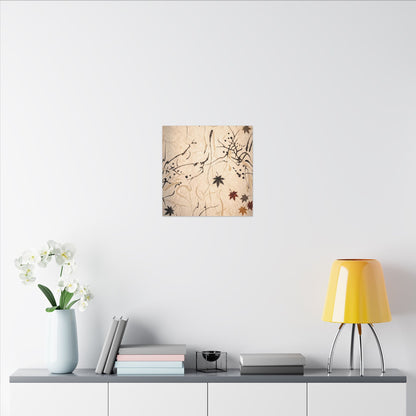 Golden Hour Shoji Screen Canvas Art - Japandi Fukinsei