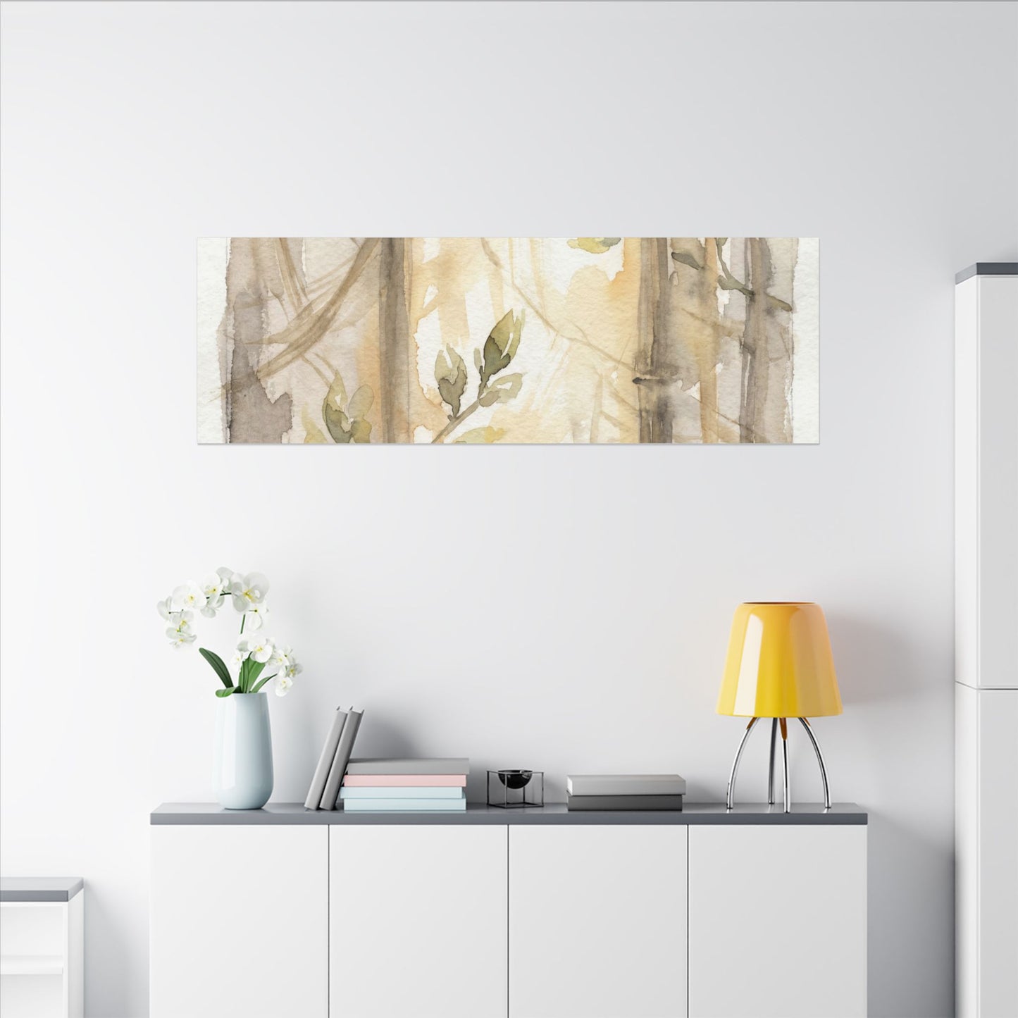 Shoji Screen Spring Canvas Art | Japandi Cozy Design
