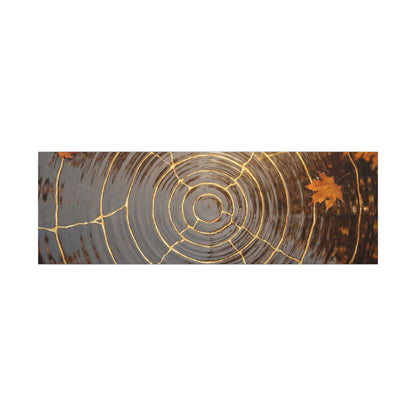 Artful Water Ripple Canvas Art - Gold Vein Kintsugi