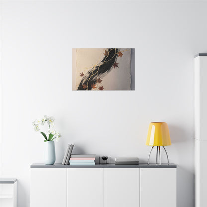 Dawn Ink Brushstroke Canvas Art - Kintsugi Ma