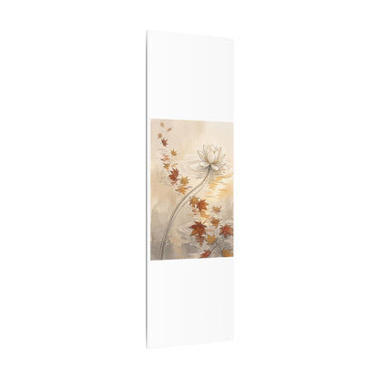 Lotus Flower Canvas Art | Autumn Japandi Minimal Line Art