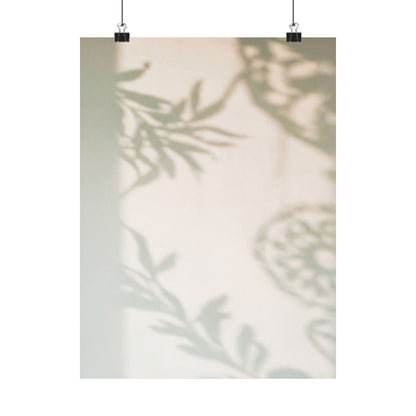 Cozy Shadow Play Wall Art Print - Japanese Pattern Japandi Art Print