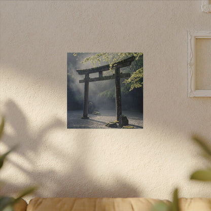 Torii Gate Canvas Art | Spring Zen Karesansui Art