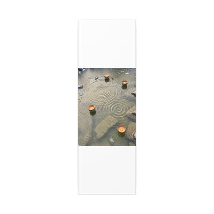 Water Ripple Canvas Art | Winter Japandi Japanese Pattern Art