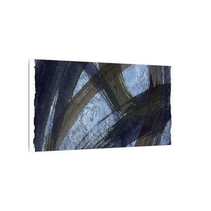 Ink Brushstroke Canvas Art | Winter Dark Japandi Shadow Zen Art