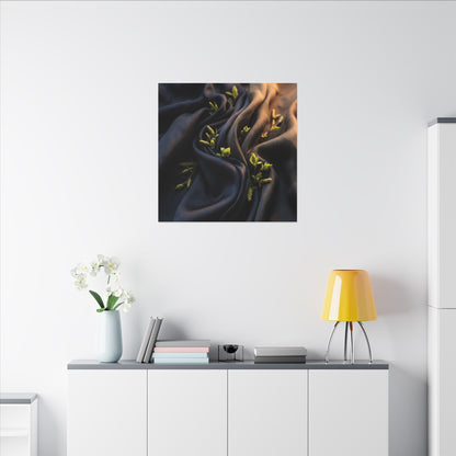 Spring Silk Drape Moody Minimal Canvas Art | Luxurious Decor