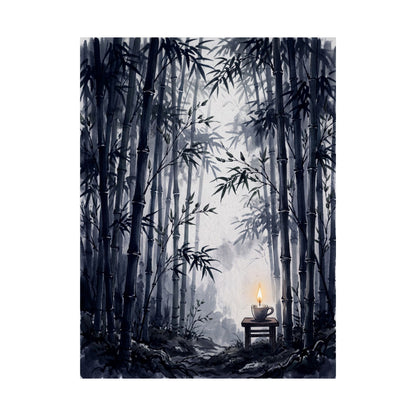 Bamboo Grove Spring Wall Art Print | Zen Peaceful Design