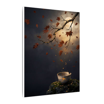 Moonlit Garden Gold Repair Canvas Art | Beautiful Kintsugi Art