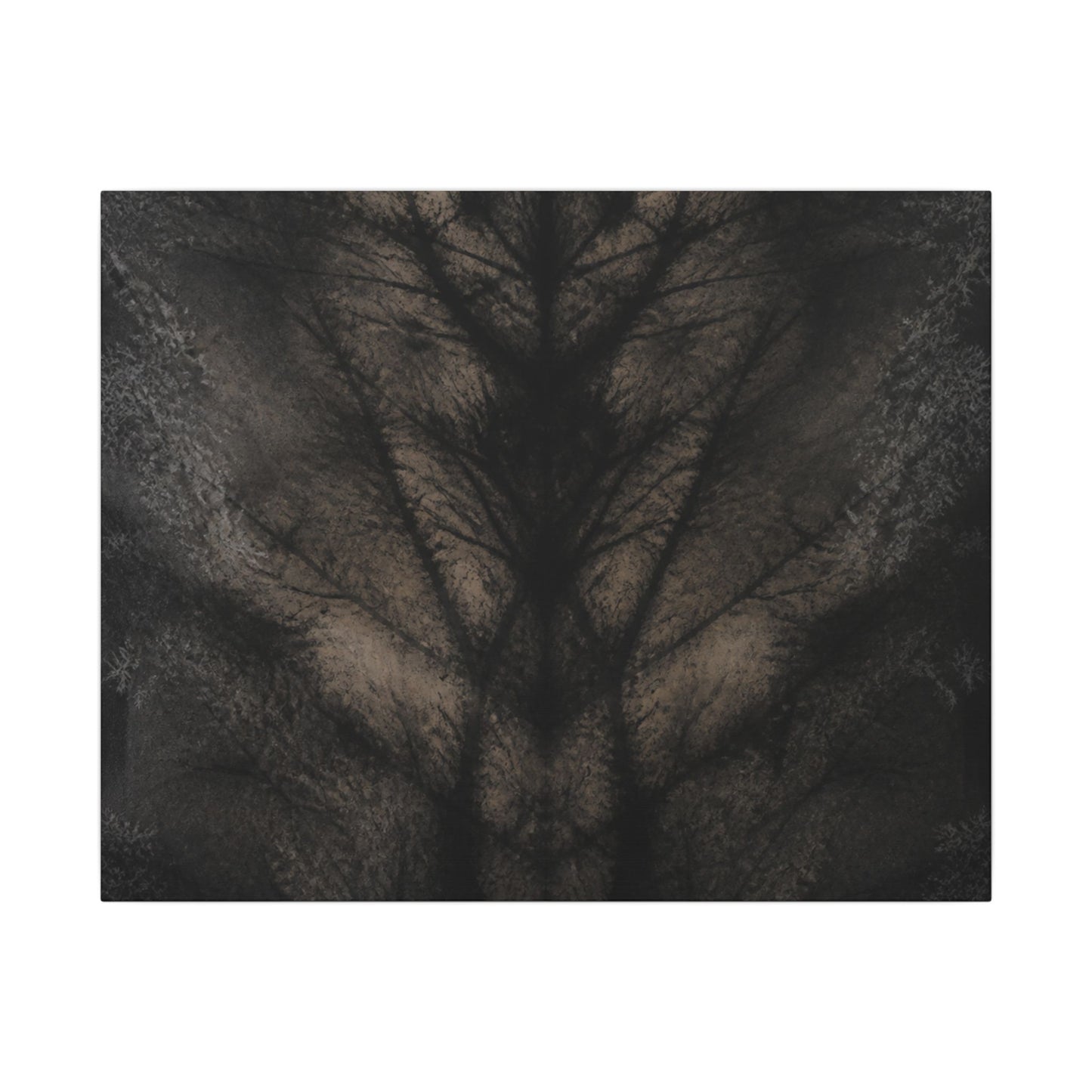 Seijaku Shadow Play Canvas Art - Dark Japandi Charcoal Ink